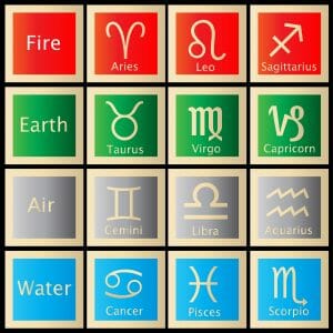 Earth, Air, Water, Fire, Zodiac