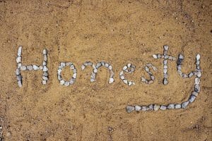 Honesty, Stones, Sand