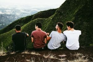Men, friends