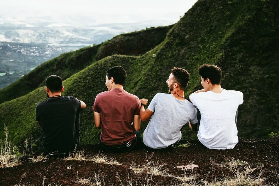 Men, friends