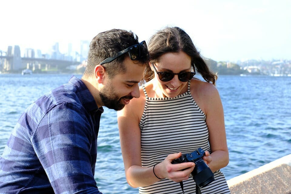 Gemini, man, woman, camera