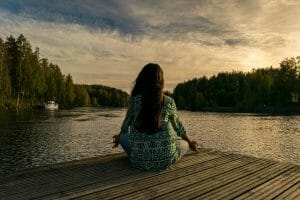 woman, meditation, meditate