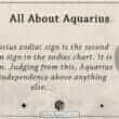 All About Aquarius