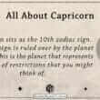 All About Capricorn