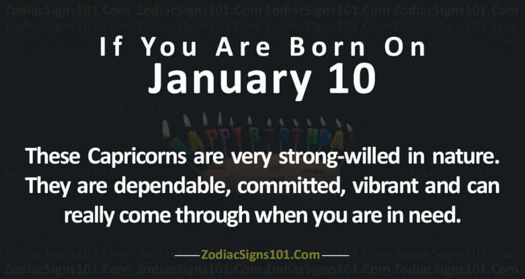 born on jan 10