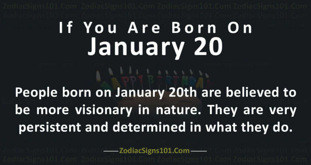 January 20 Zodiac Is A Cusp Capricorn and Aquarius, Birthdays And