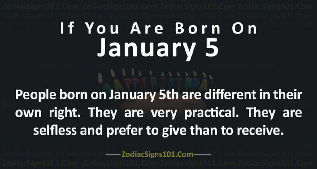 born on jan 5