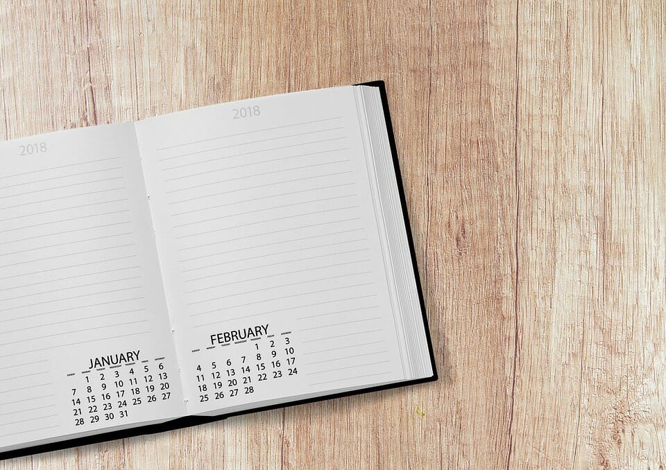 January, February, calendar