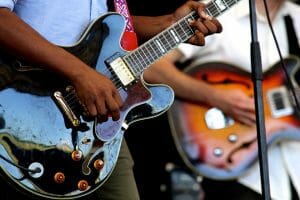 guitars, friends, band