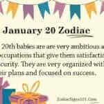 January 20 Zodiac