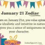 January 21 Zodiac