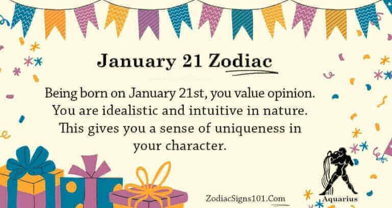 January 21 Zodiac