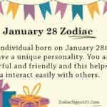 January 28 Zodiac