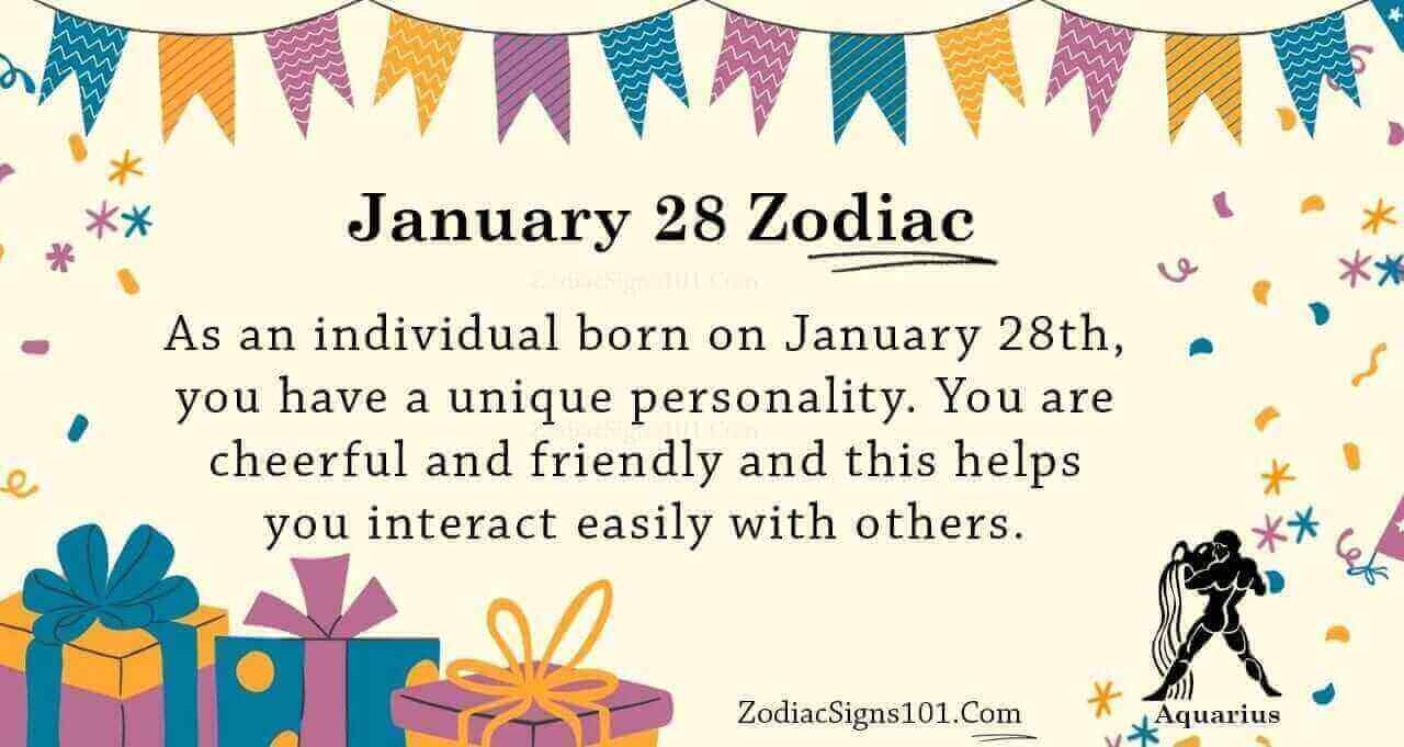 January 28 Zodiac