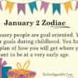 January 2 Zodiac