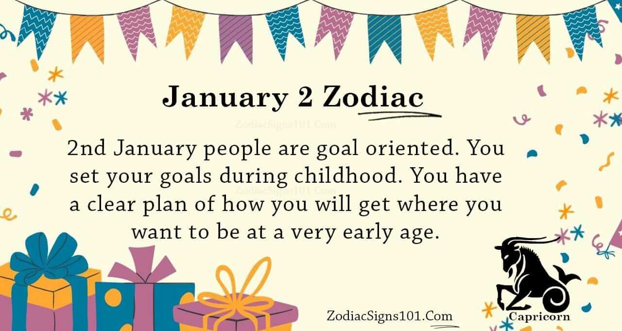 January 2 Zodiac