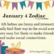 January 4 Zodiac
