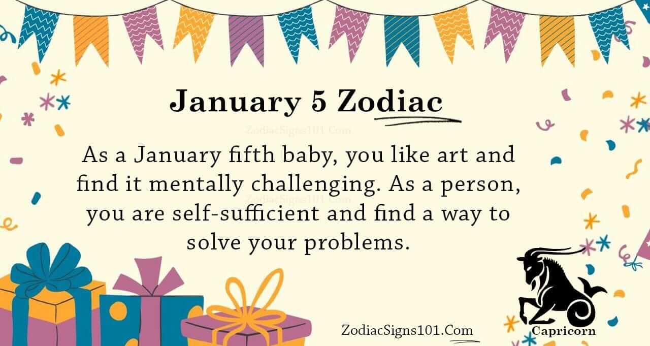 January 5 Zodiac