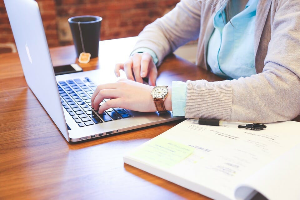 computer, work, freelance, write, type