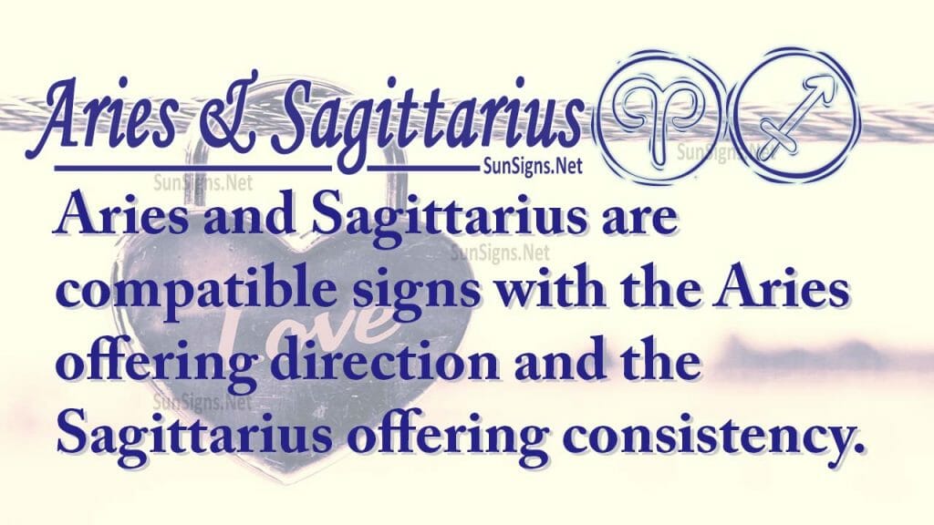 Aries, Sagittarius