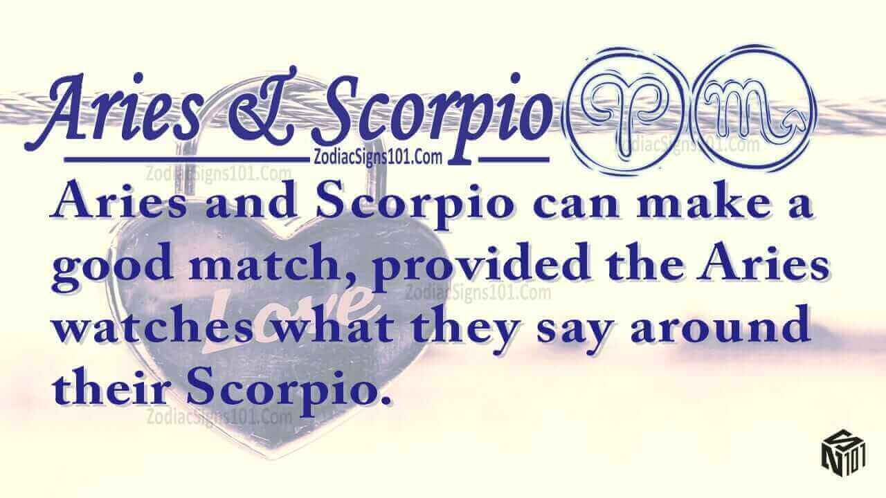 Aries Scorpio Partners For Life, In Love or Hate, Compatibility and Sex ...