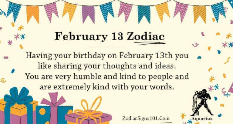february 13 zodiac