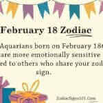 february 18 zodiac