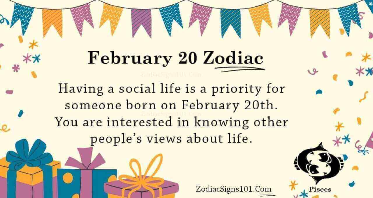 February 20 Zodiac