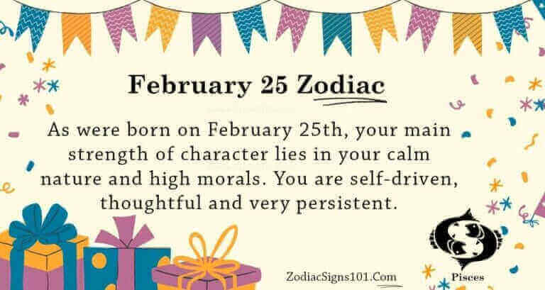 February 25 Zodiac