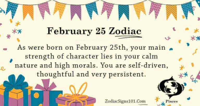 february 25 zodiac