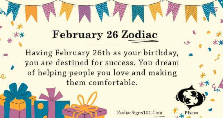 february 26 zodiac