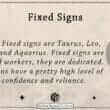 fixed signs