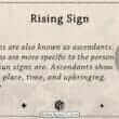 Rising Sign