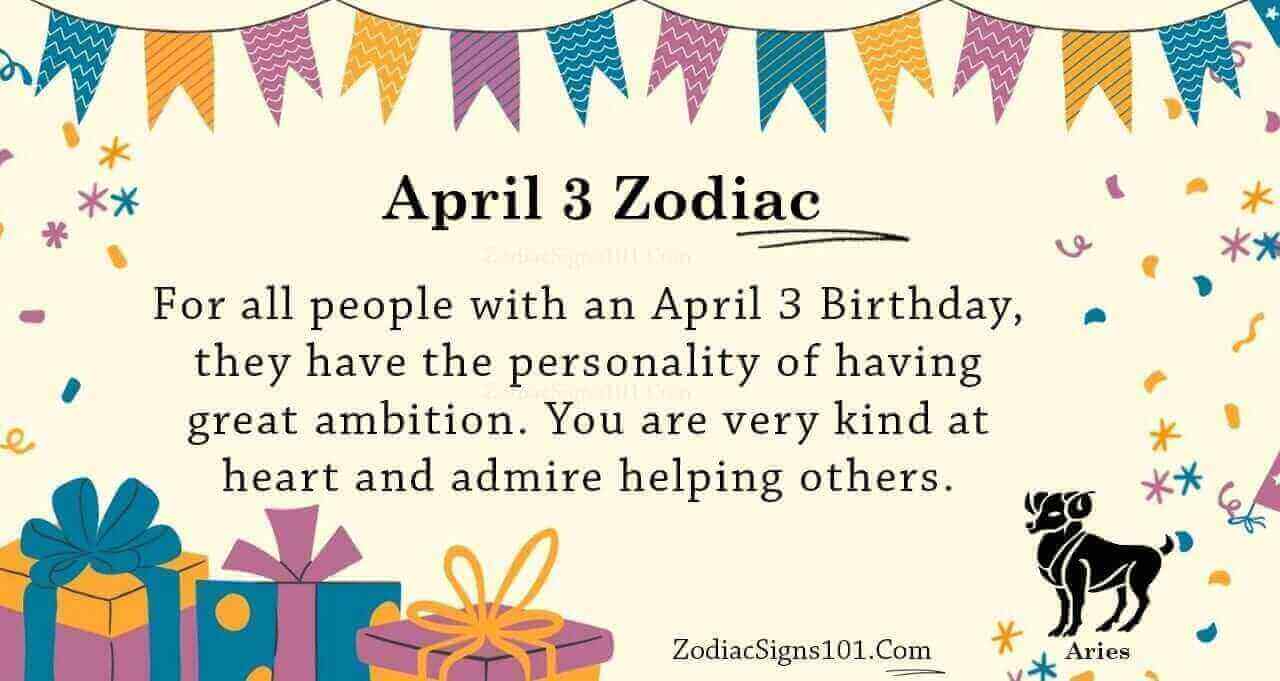 April 3 Zodiac