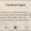 Cardinal Signs