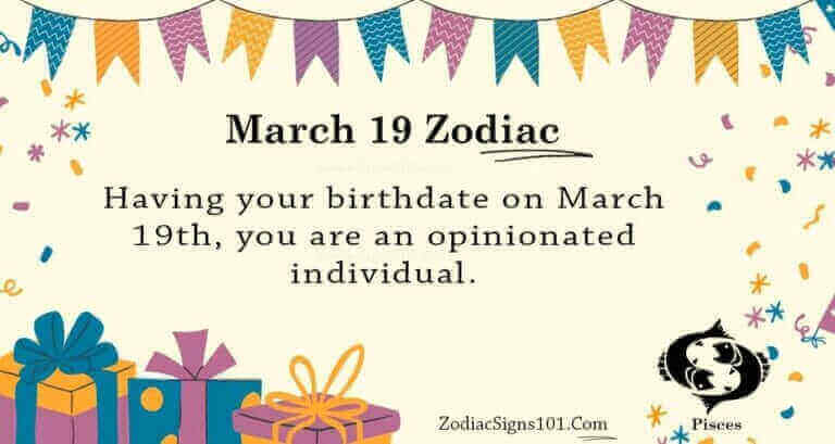 March 19 Zodiac