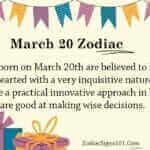 March 20 Zodiac