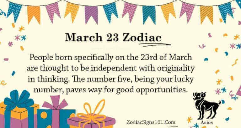 March 23 Zodiac