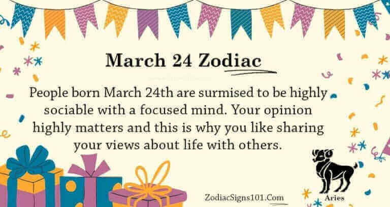 March 24 Zodiac