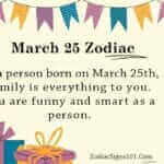 March 25 Zodiac