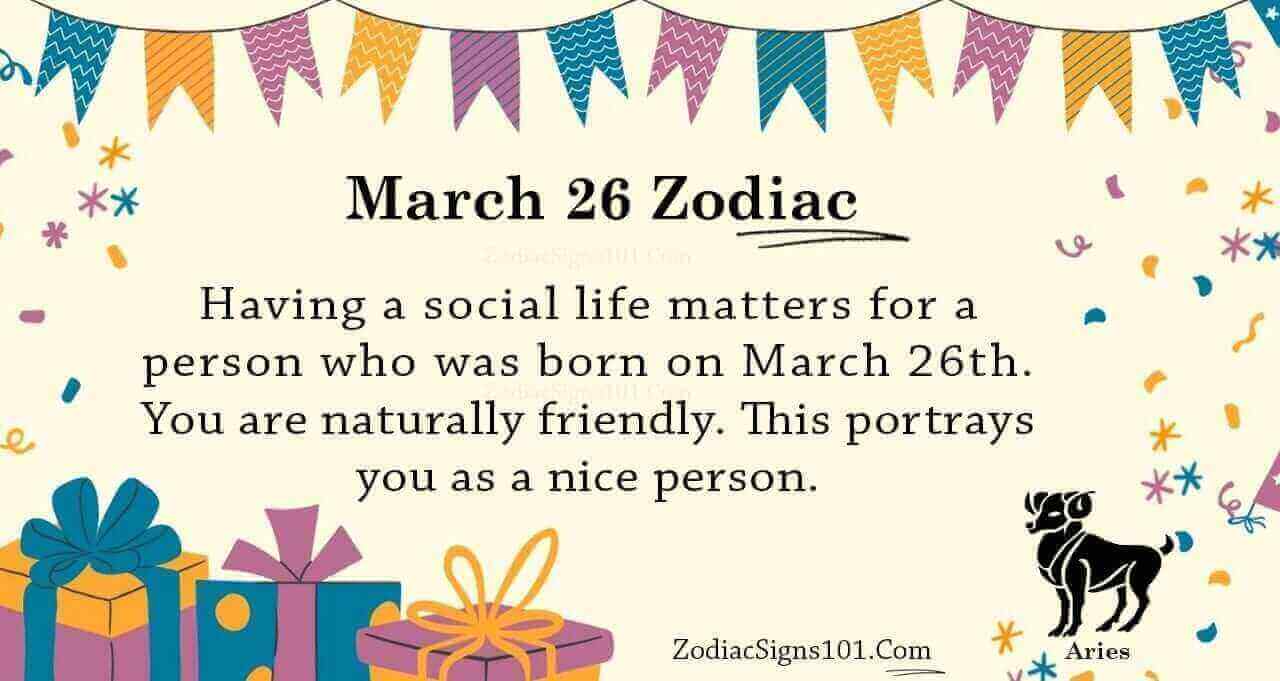 March 26 Zodiac