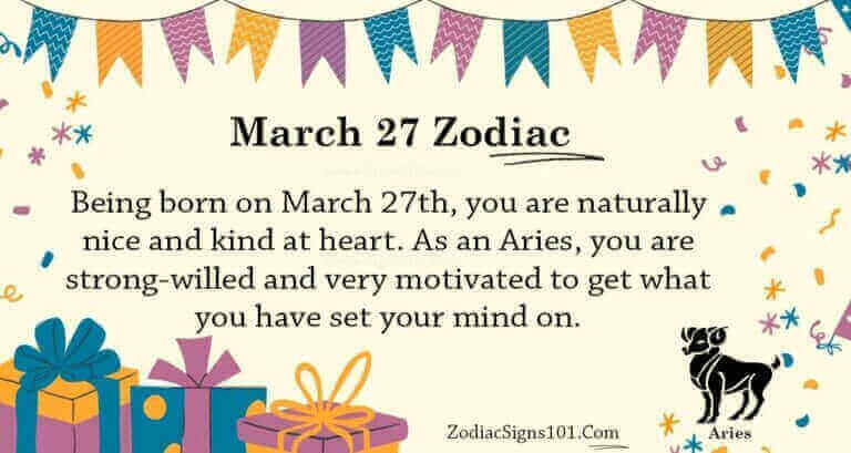 March 27 Zodiac