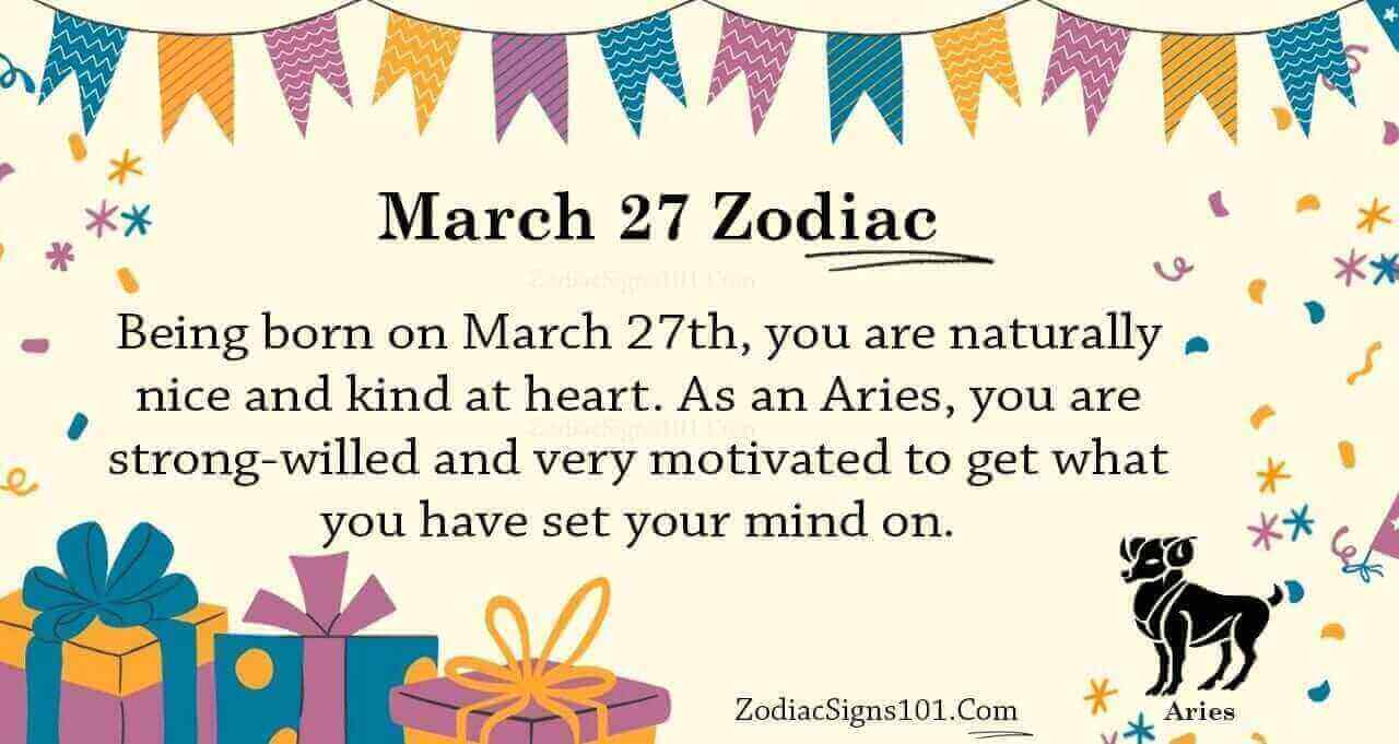 March 27 Zodiac