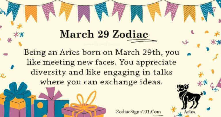 March 29 Zodiac