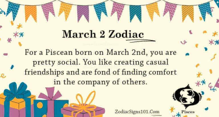 March 2 Zodiac