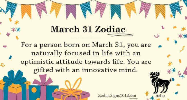march 31 zodiac