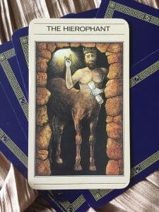 The Hierophant Tarot Card, Hierophant, Tarot, 23, August 5 Zodiac