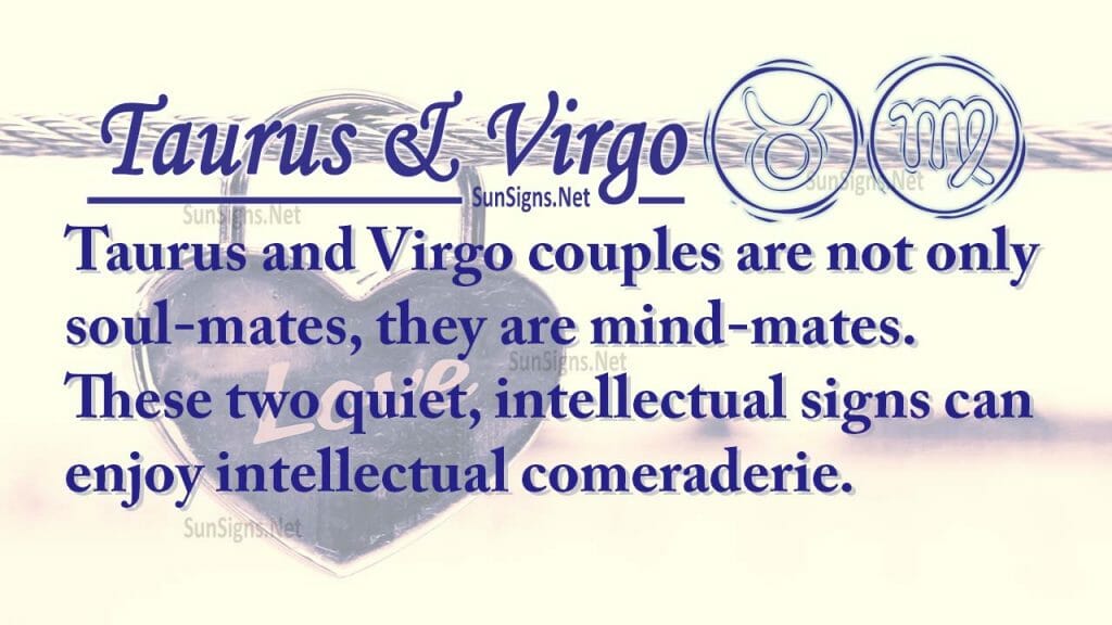 Taurus Virgo Partners For Life, In Love or Hate, Compatibility and Sex