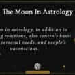 The Moon In Astrology