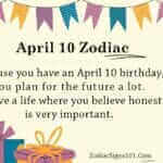 April 10 Zodiac